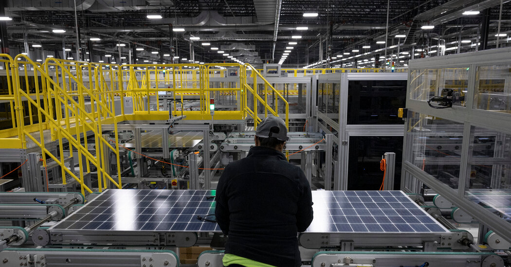 Solar Companies Seek New U.S. Tariffs on Asian Imports