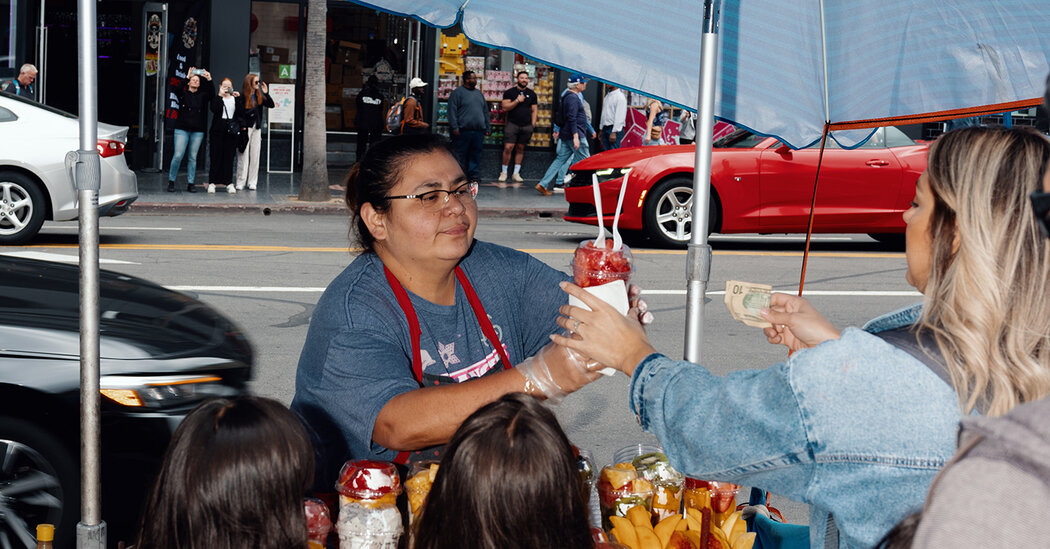 Along the Hollywood Walk of Fame, a Struggle to Make a Living